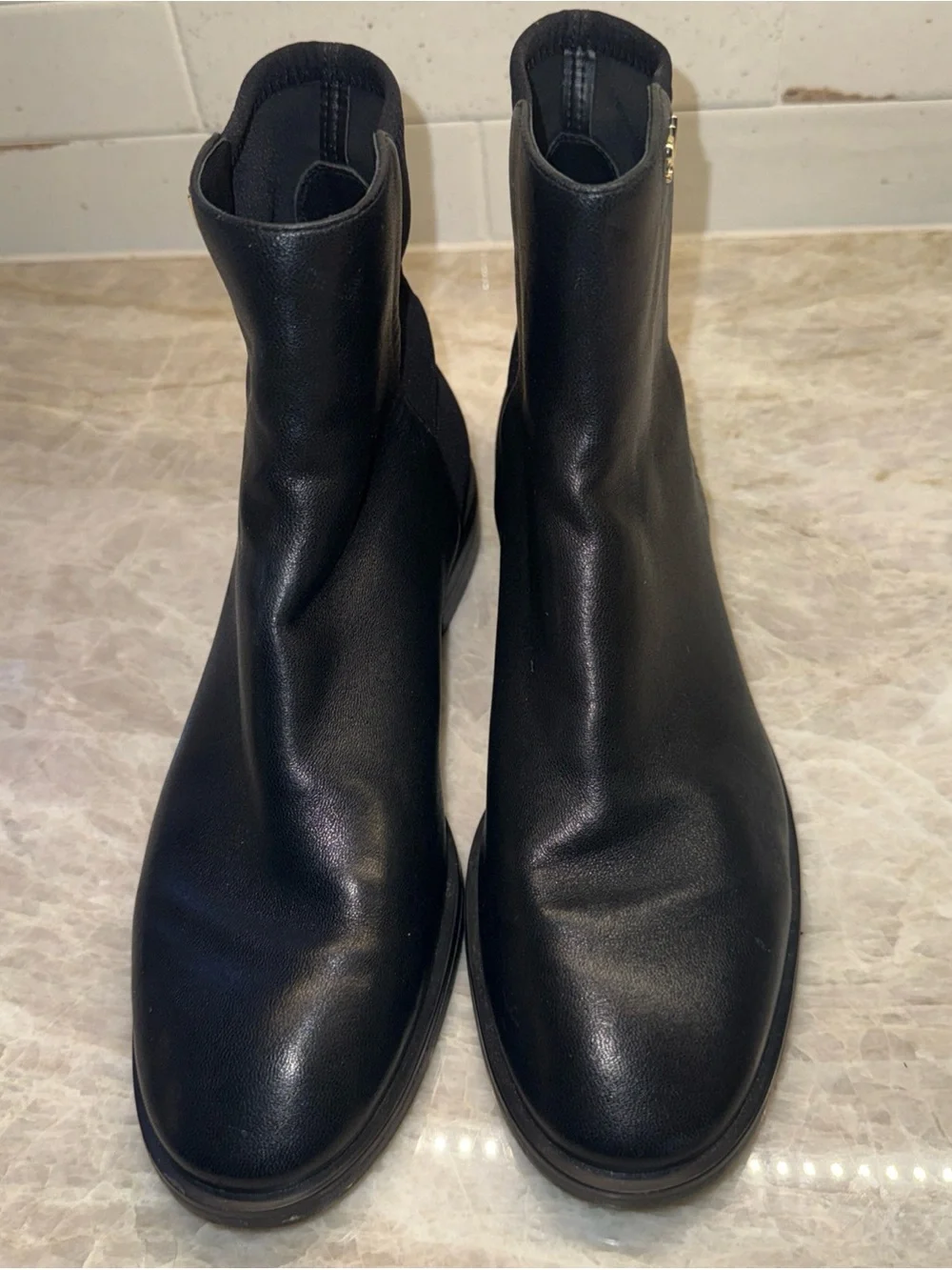 Stuart Weitzman Black Elemental Chelsea Boots - Picture 3 of 8